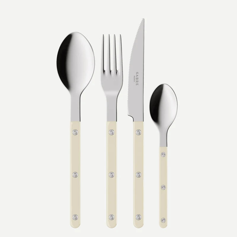 Bistrot shiny solid 24 pieces setting gift box - For 6 people