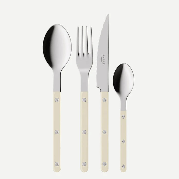Bistrot shiny solid 24 pieces setting gift box - For 6 people