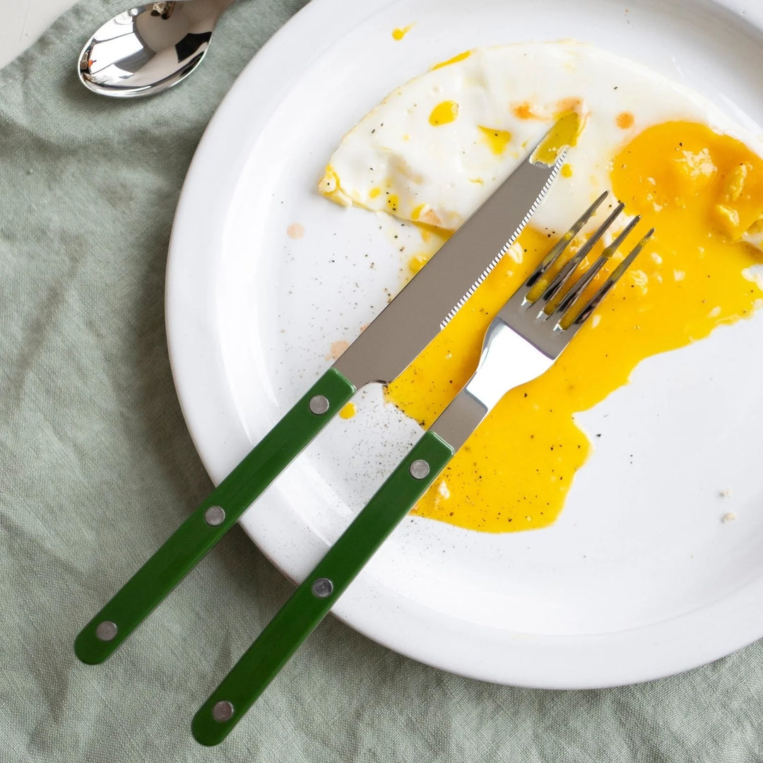Bistrot Solid 4 pieces cutlery set - Green