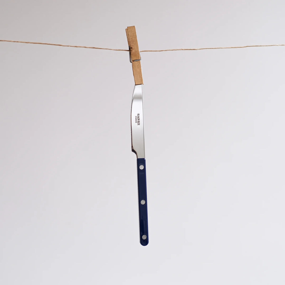 Bistrot shiny solid 4 pieces set - Navy blue