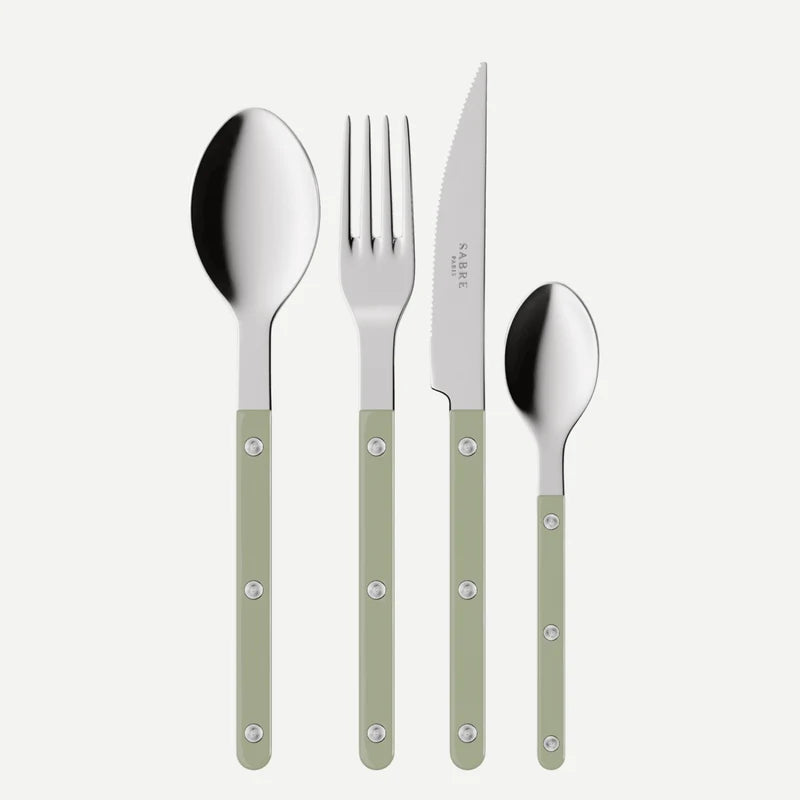 Bistrot shiny solid 24 pieces setting gift box - For 6 people