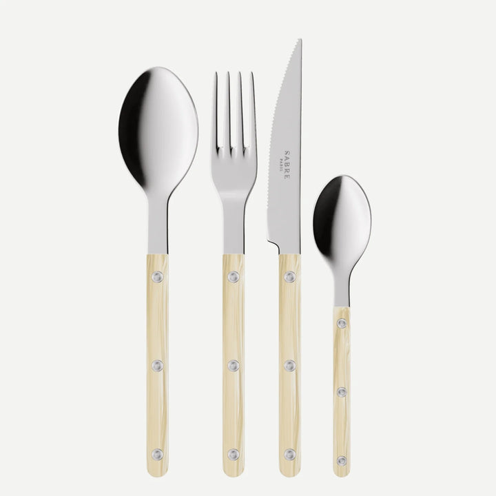 Bistrot Horn 4 pieces cutlery set - Faux Horn
