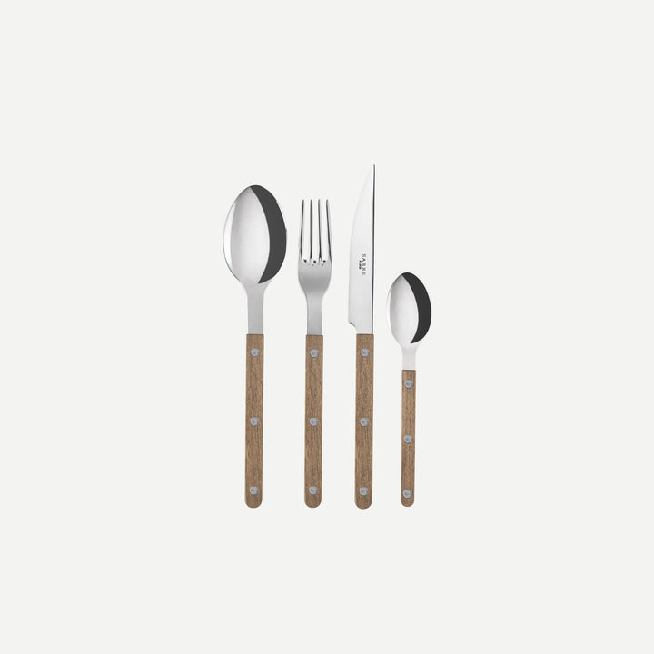 Bistrot shiny solid 4 pieces set - Teak