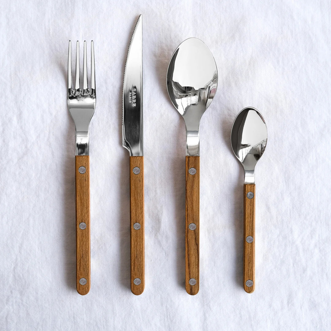 Bistrot shiny solid 4 pieces set - Teak