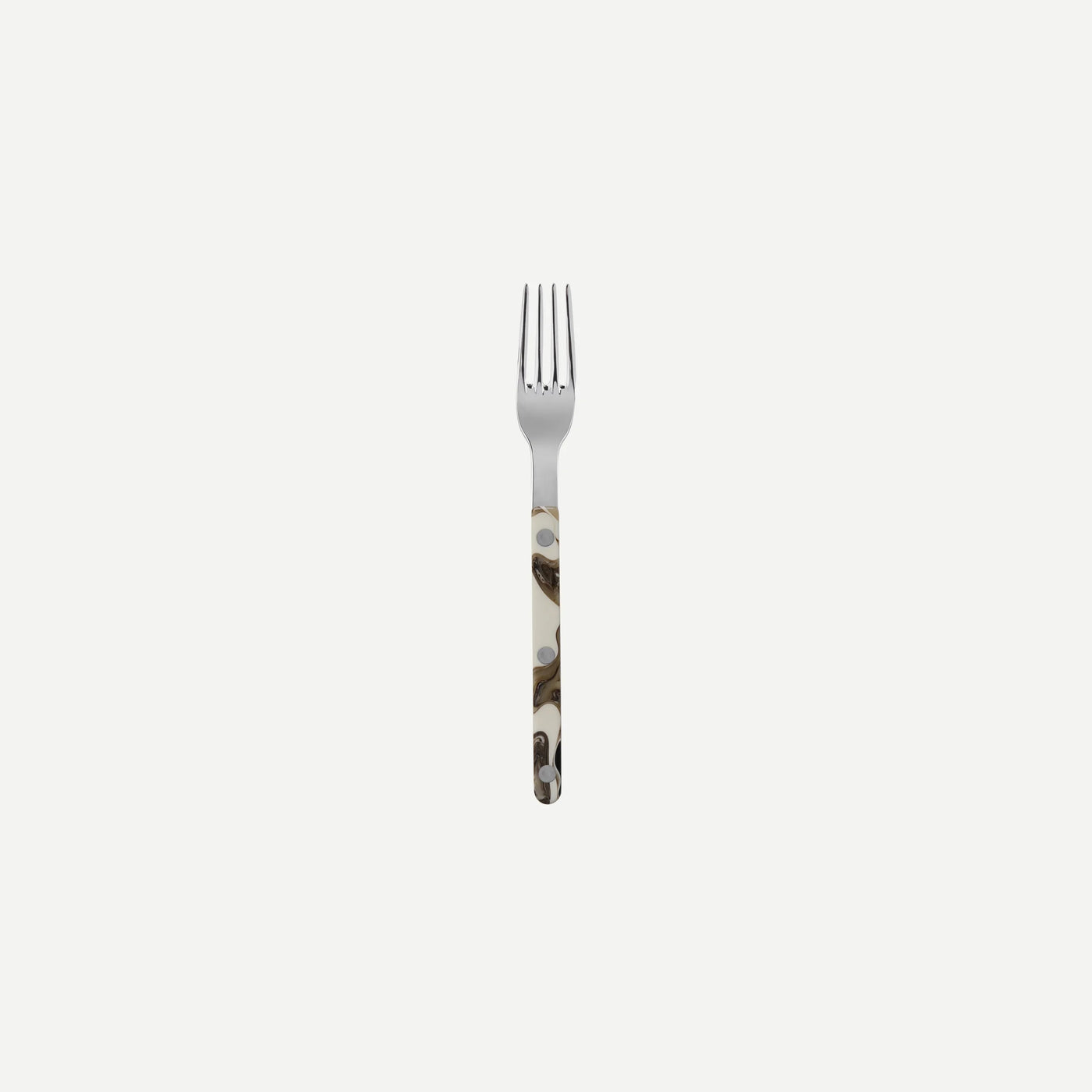 Bistrot shiny solid Salad fork - Dune black