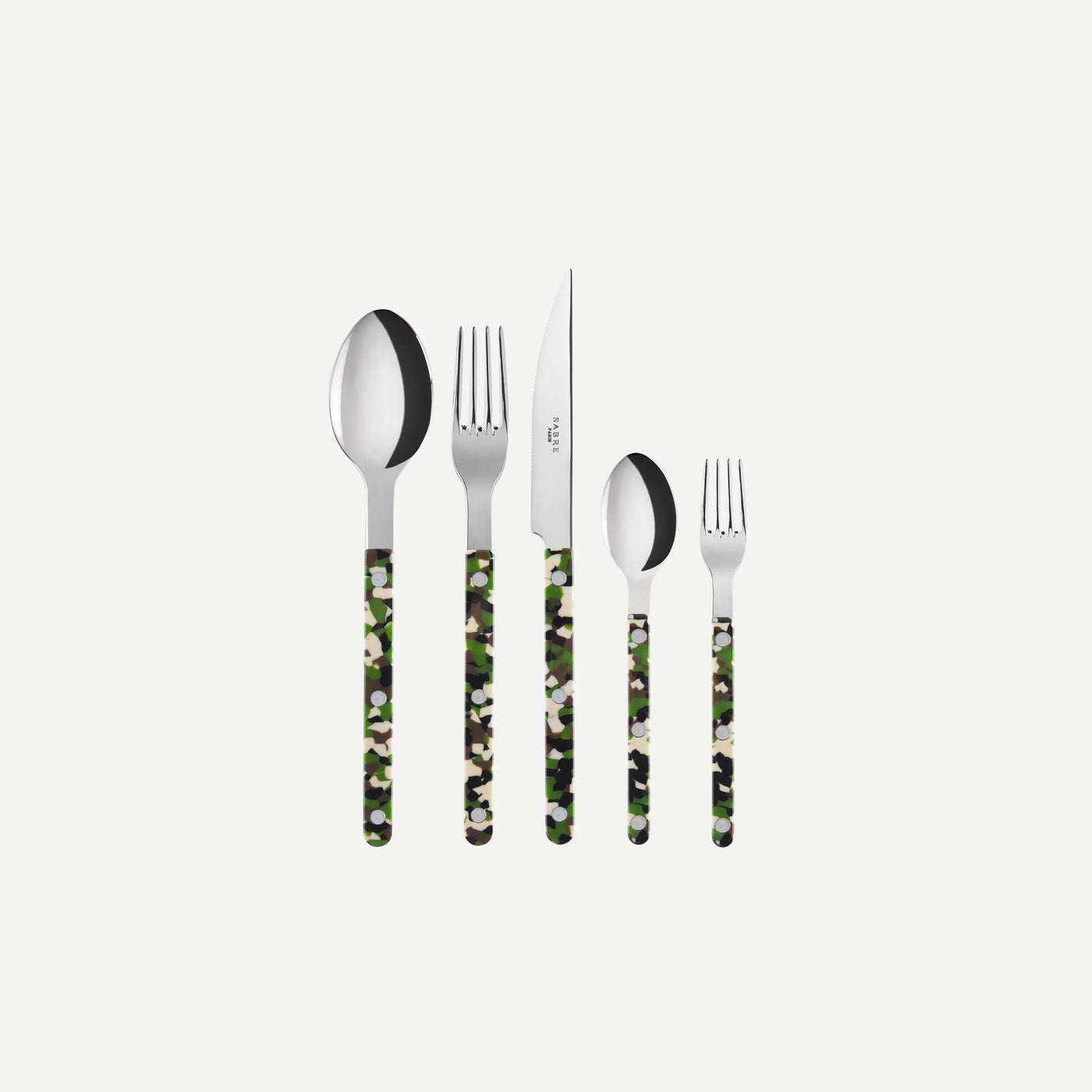 Bistrot Camouflage 5 pieces set - Green