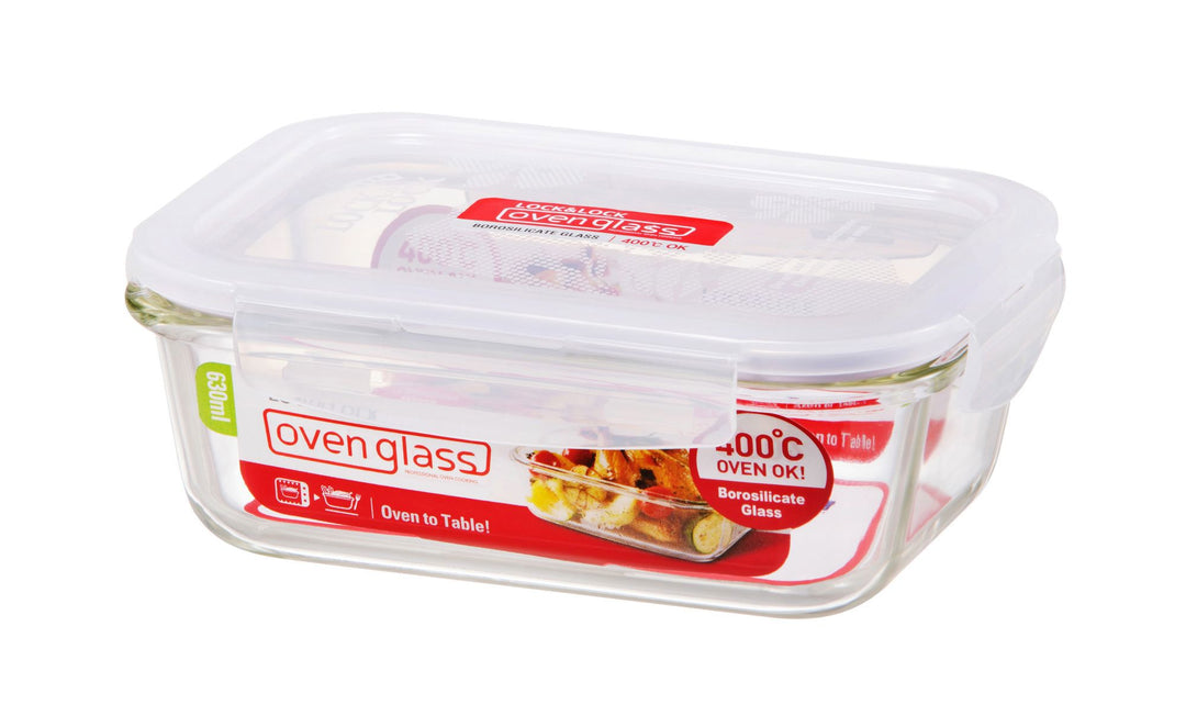 Euro Glass Boroseal Heat Resistant Glass Rectangular - 630ml