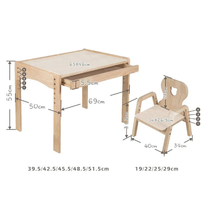 KAYA Primary Adjustable Table and Chair Set