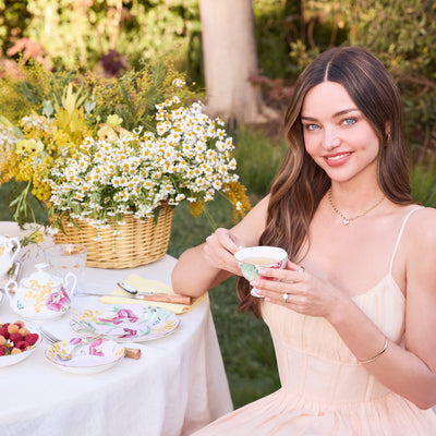 Royal Albert Miranda Kerr Australiana Teacup & Saucer White