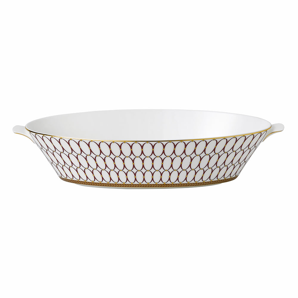 Wedgwood Renaissance Red Open Oval Veg Bowl