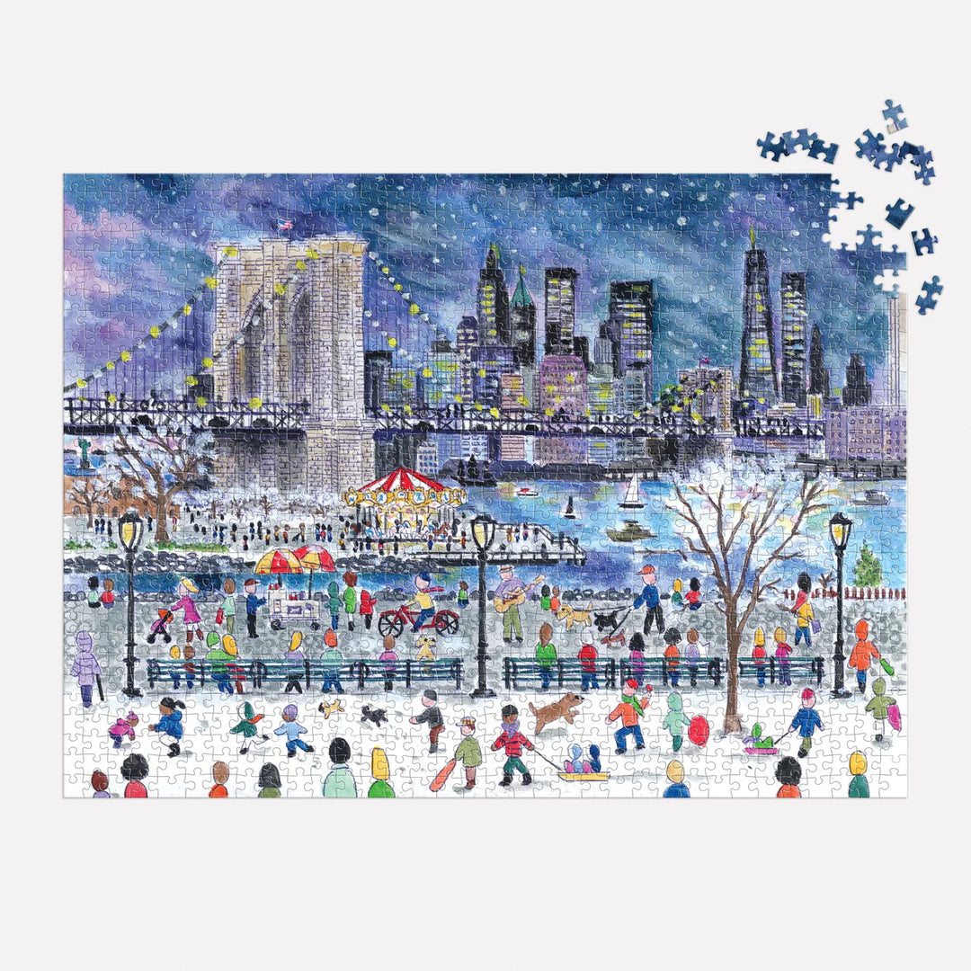 Snowfall Over New York City, Michael Storrings, 1000pc