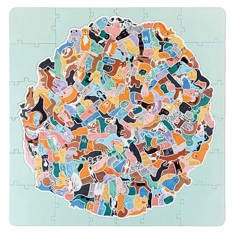 299 Dogs (And a Cat)-300 ­Piece Canine Cluster Puzzle