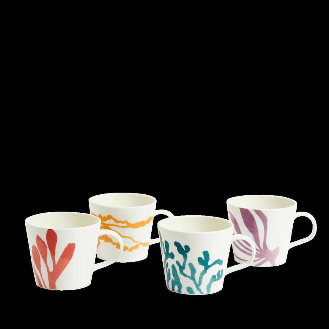 1815 Bright Mug 400ml Mixed Pattern Set of 4