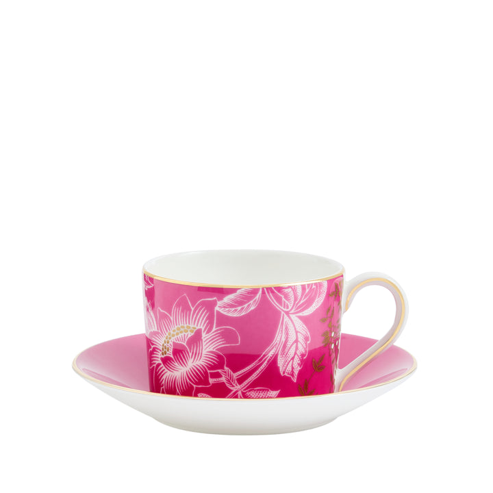 Wedgwood Wonderlust Tonquin Teacup & Saucer Pink