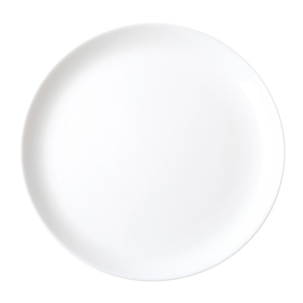 White Coupe Glass Dinner Plate 25cm