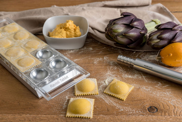 Ravioli Tablet w/Rolling Pin  - Silver