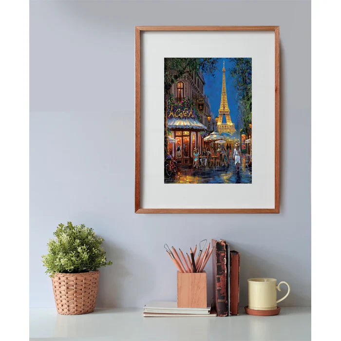 Night at the Eiffel Cafe - 500 Piece Jigsaw Puzzle