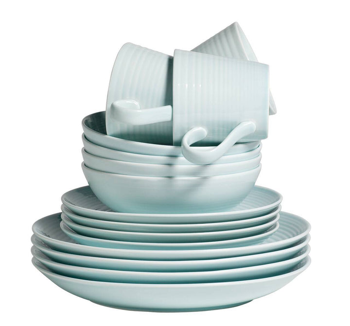 Gordon Ramsay Maze 16 Piece Dinnerware Set, Blue