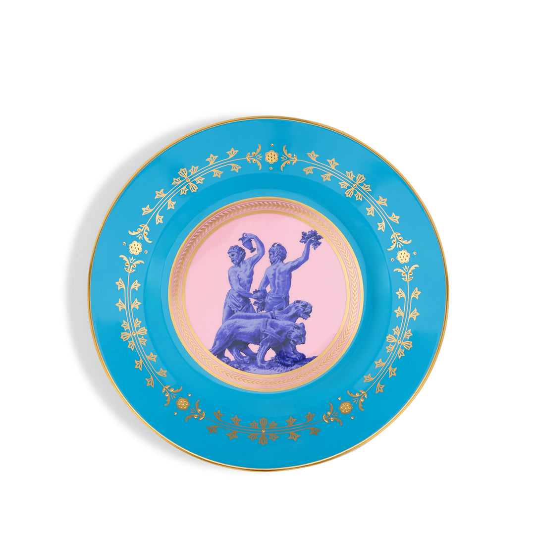 Bacchus Plate 20.6cm 8.1in Turquoise