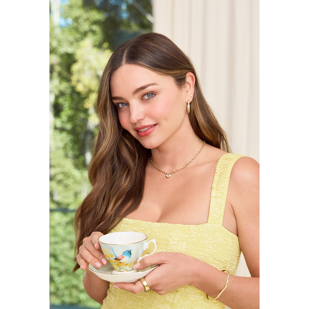 Royal Albert Miranda Kerr Australiana Teacup & Saucer Set of 4