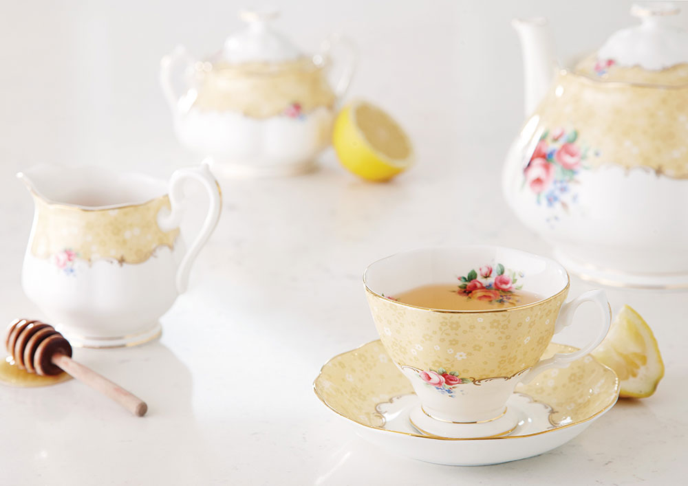 100 Years 1990 Teapot, Cream & Sugar