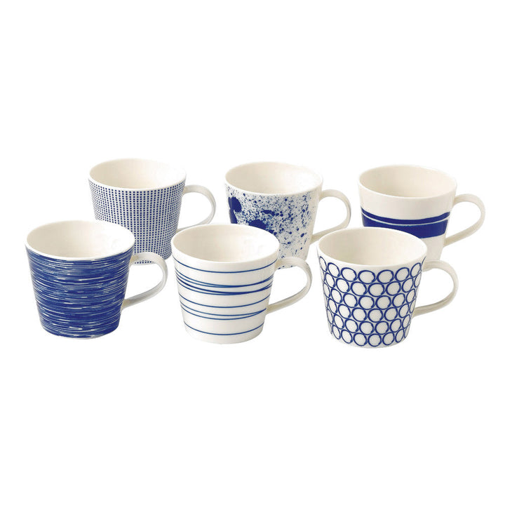 Pacific Set of 6 Mugs 400ml