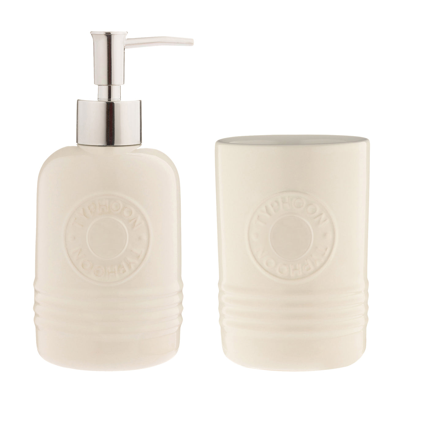 Dispensr &amp; Tumbler Set 320ml Crm