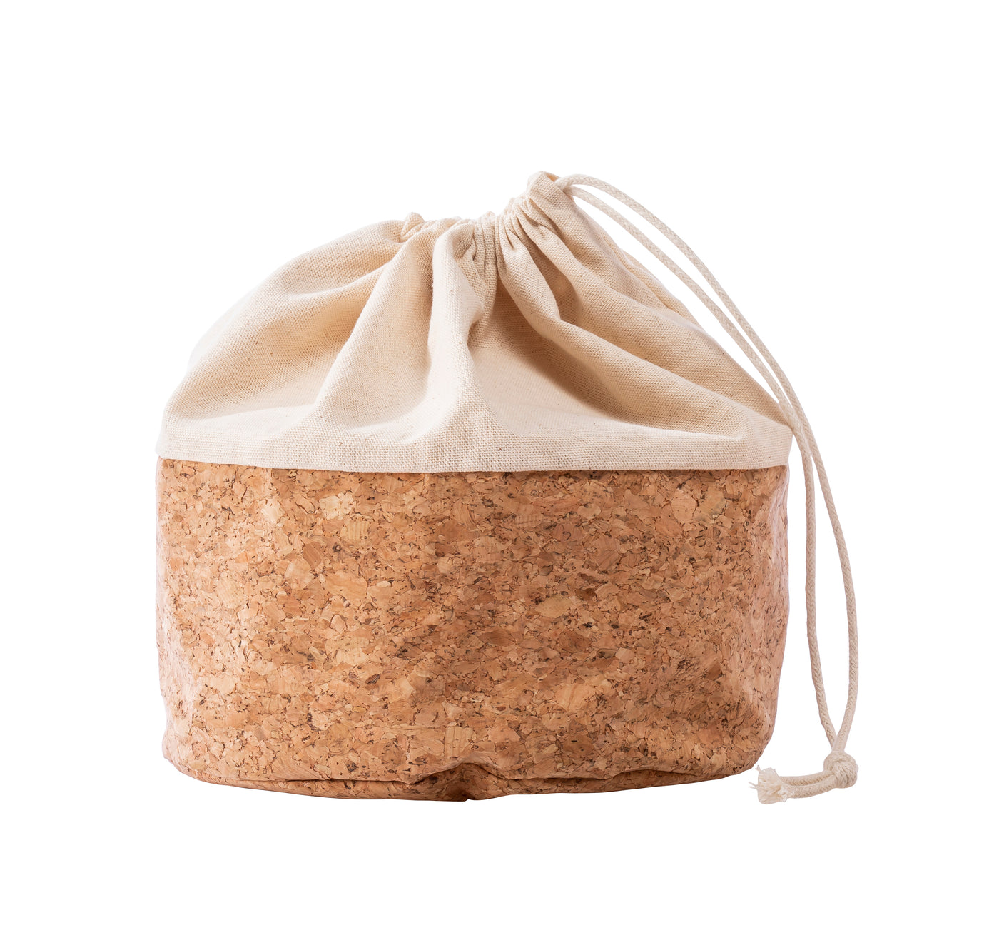 Canvas Basket W/String Large