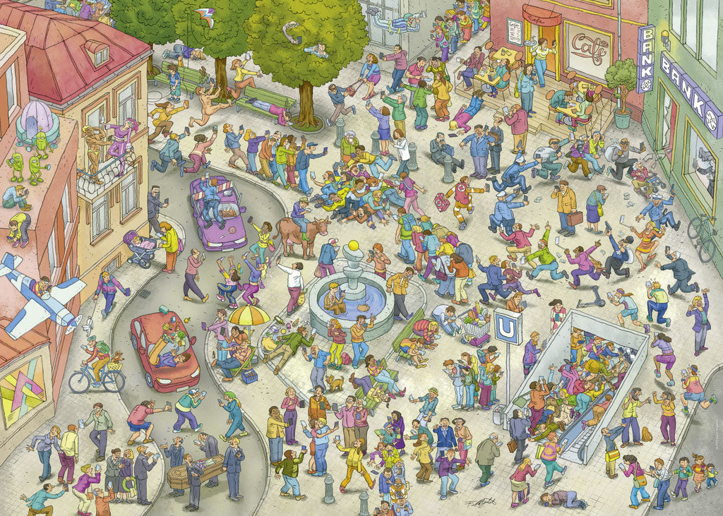 Mobile Zombies - 1000 pieces puzzle