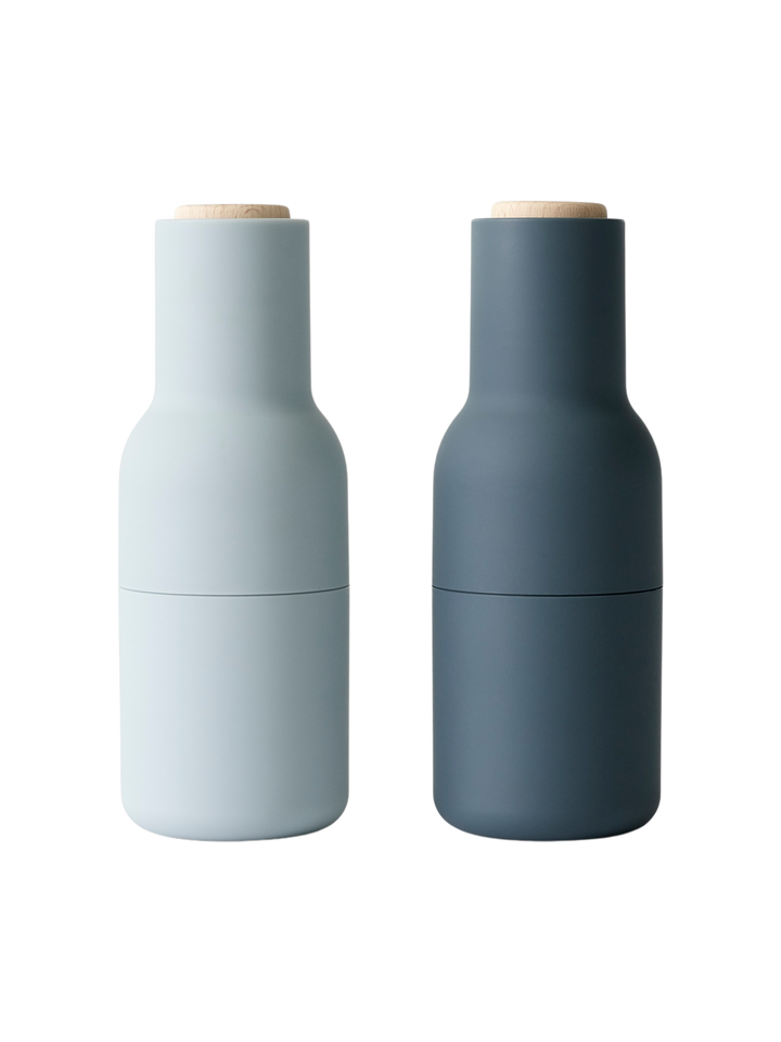 Salt & Pepper Bottle Grinder w. Beech Lid - Blues