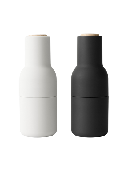 Salt & Pepper Bottle Grinder w. Beech Lid - Ash/Carbon
