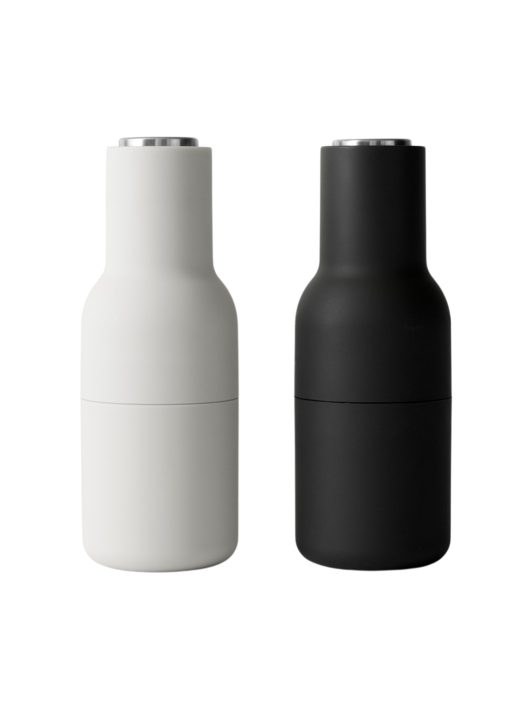 Salt & Pepper Bottle Grinder w. Steel Lid - Ash/Carbon