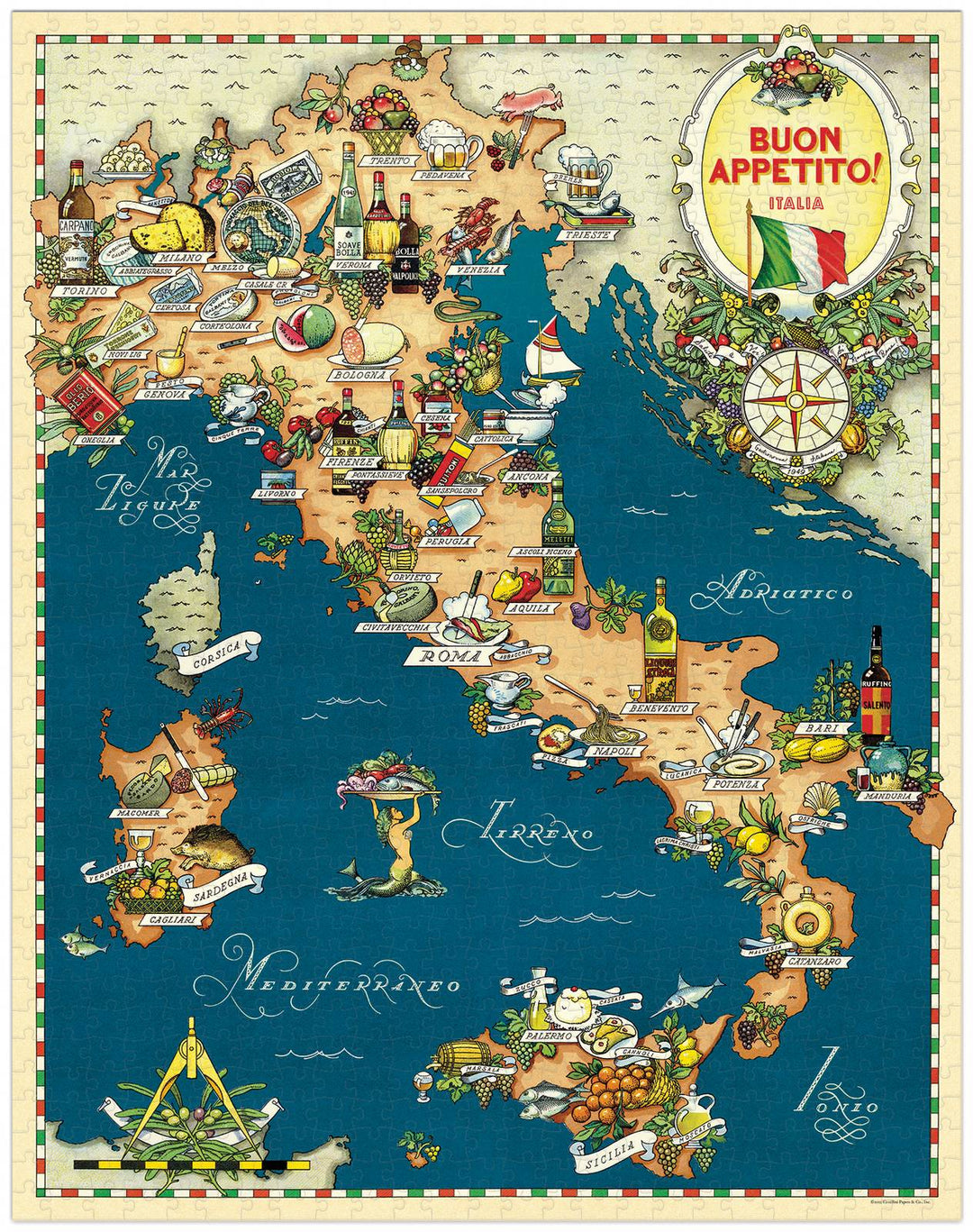 Buon Appetito 1000 Pce - Vintage Puzzle