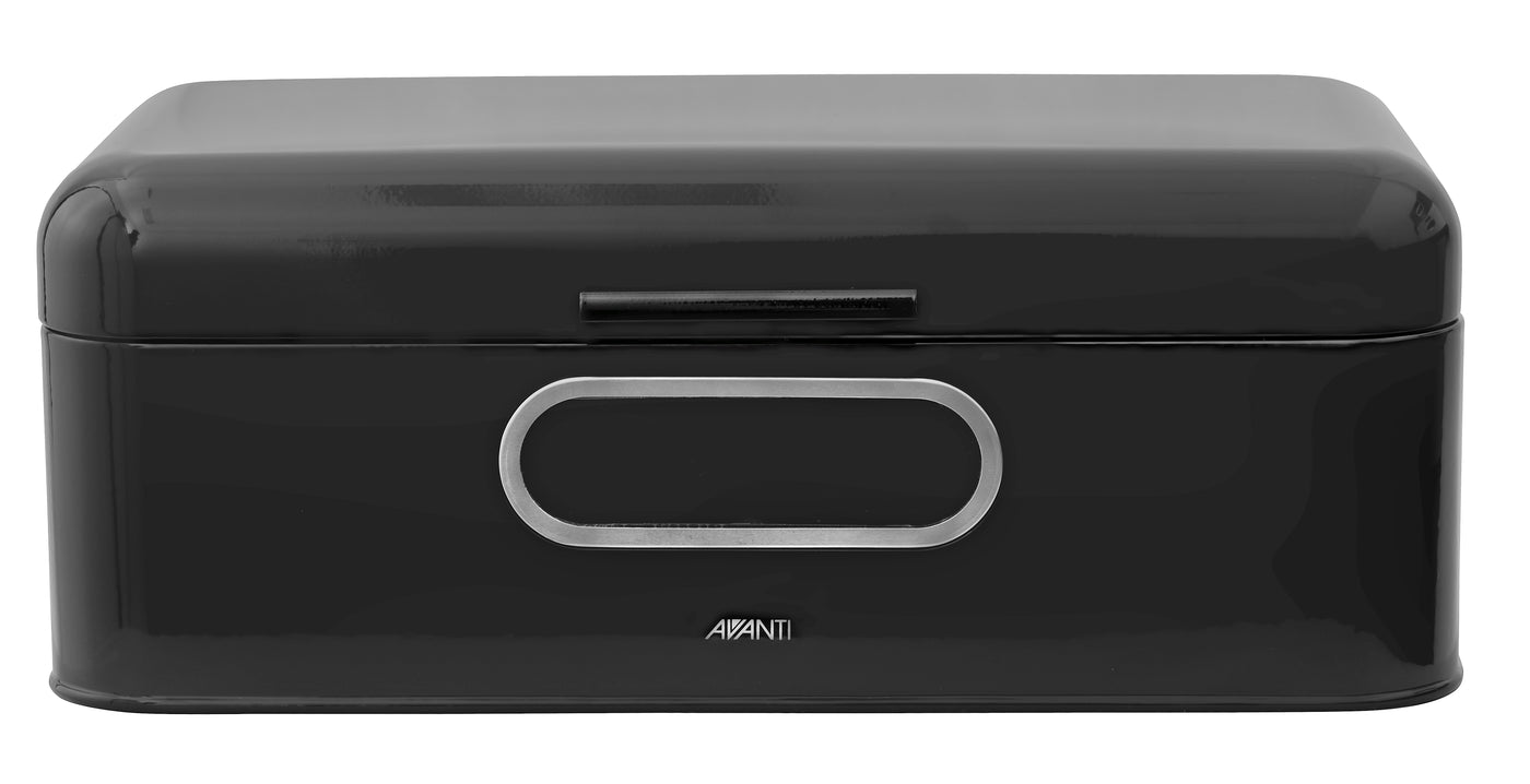 Retro Bread Bin Large Blk