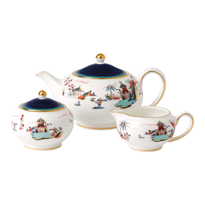 Wedgwood Wonderlust Blue Pagoda 3 Piece Set