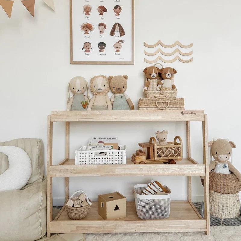 NALA Solid Wood 3 Layer Storage Shelf