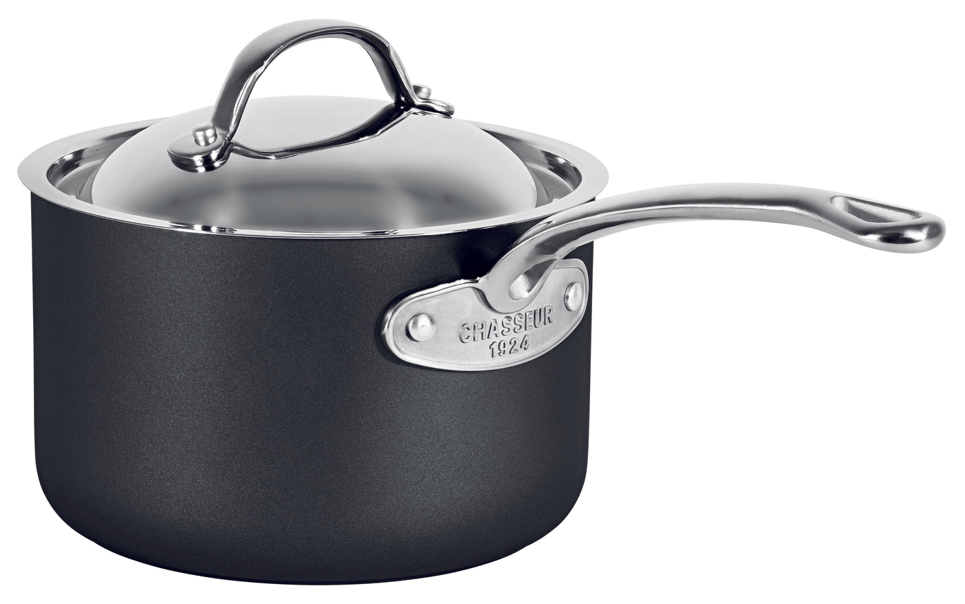 Hard Anodised 18cm S/Pan W/Lid