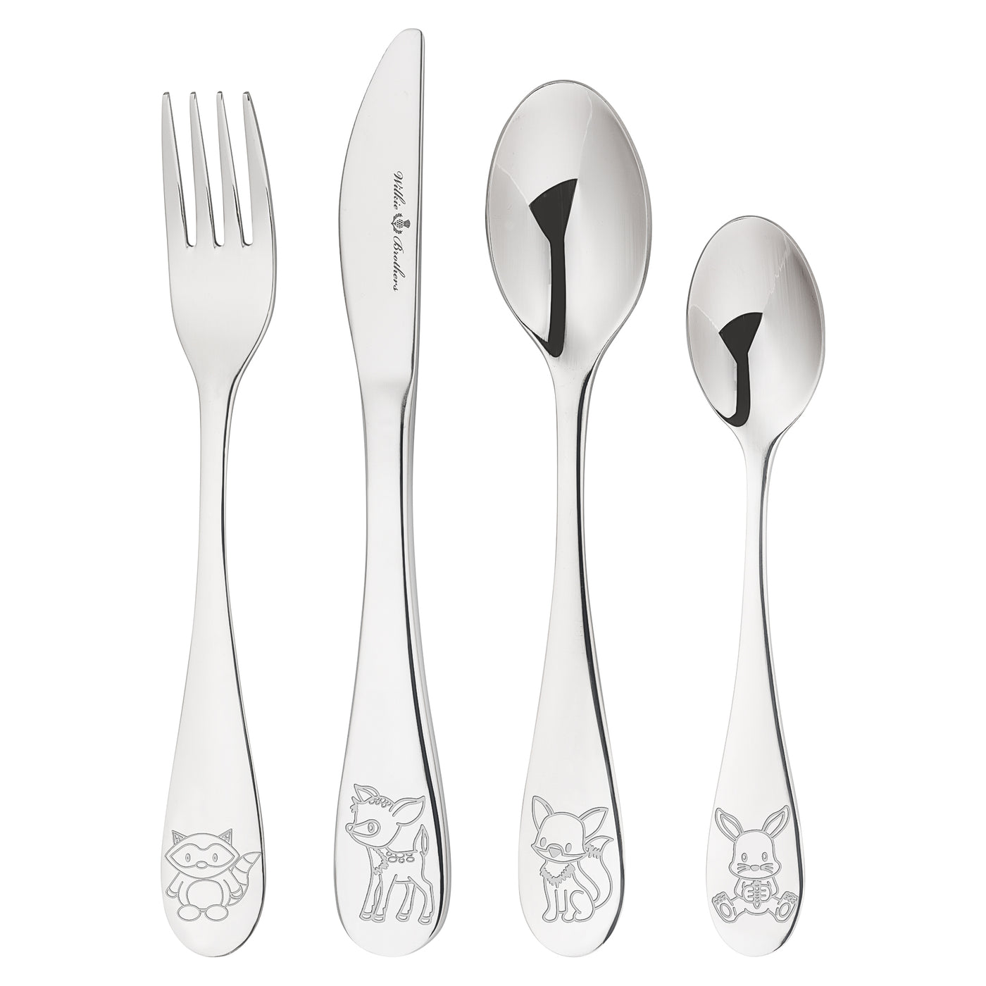 Wilkie 4Pc Kids Cutlery Woodland