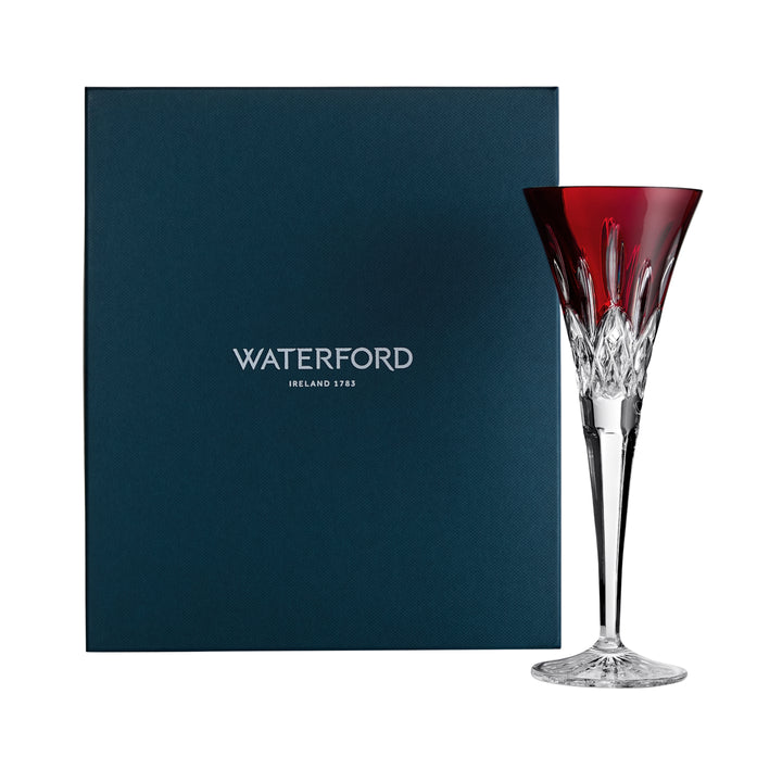 Waterford Lismore Red Flute Red Set of 2