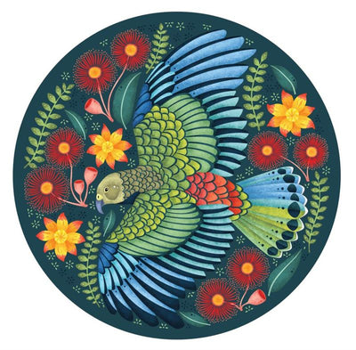 Cheeky Kea 1000 Pce - Round Puzzle