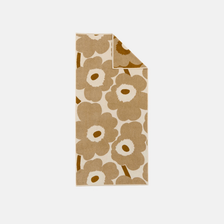 Unikko Bath towel 70x150 cm - off white, bronze
