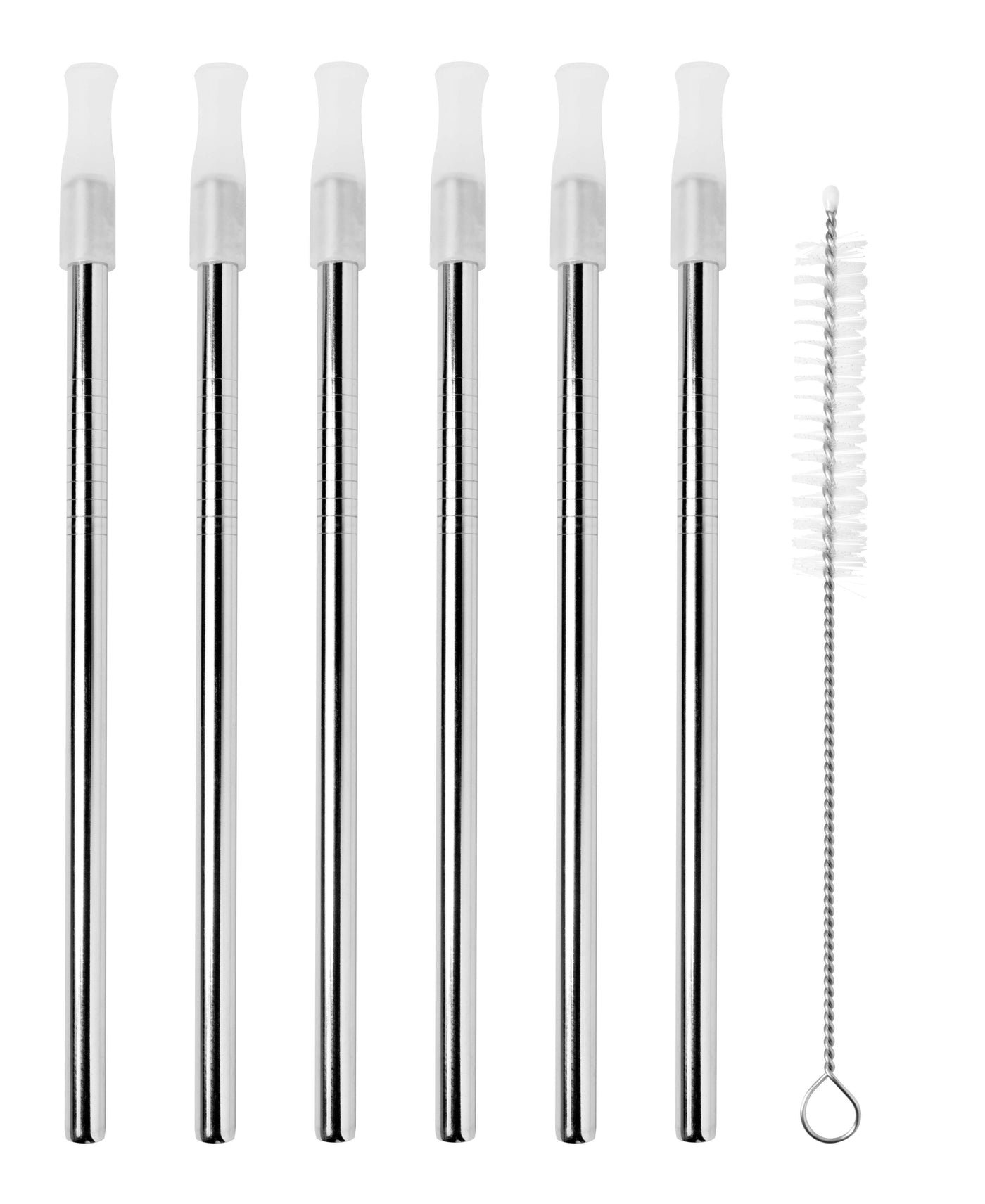 Cocktail Straws Set of 6 SSteel