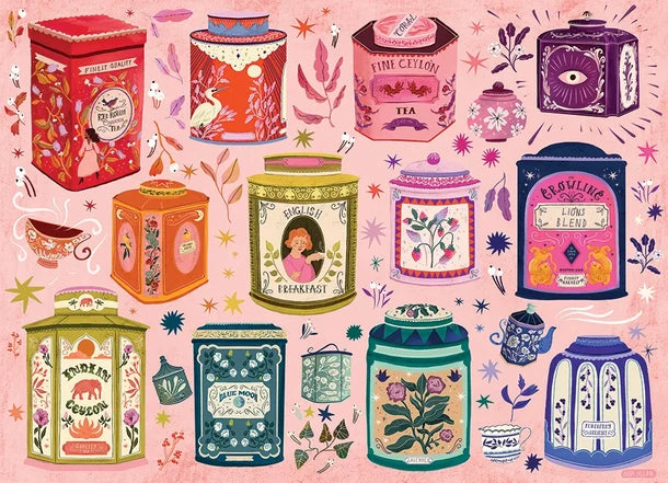 Tea Tin Treasures, 1000PCS,  Compact