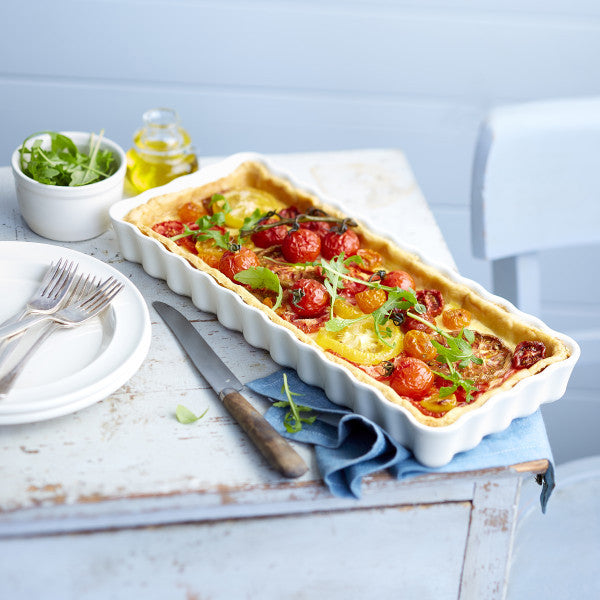 Slim Rectangular Tart Dish - Flour