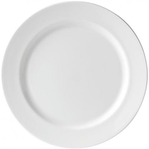 Connaught White Plate Plain Edge 18cm