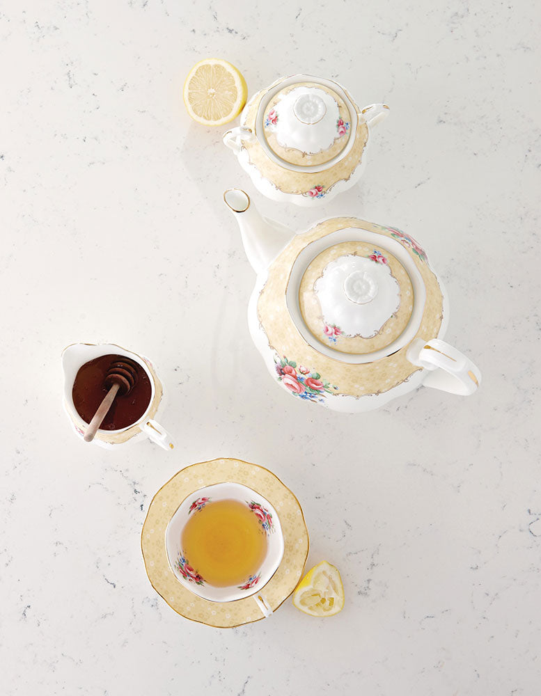 100 Years 1990 Teapot, Cream & Sugar