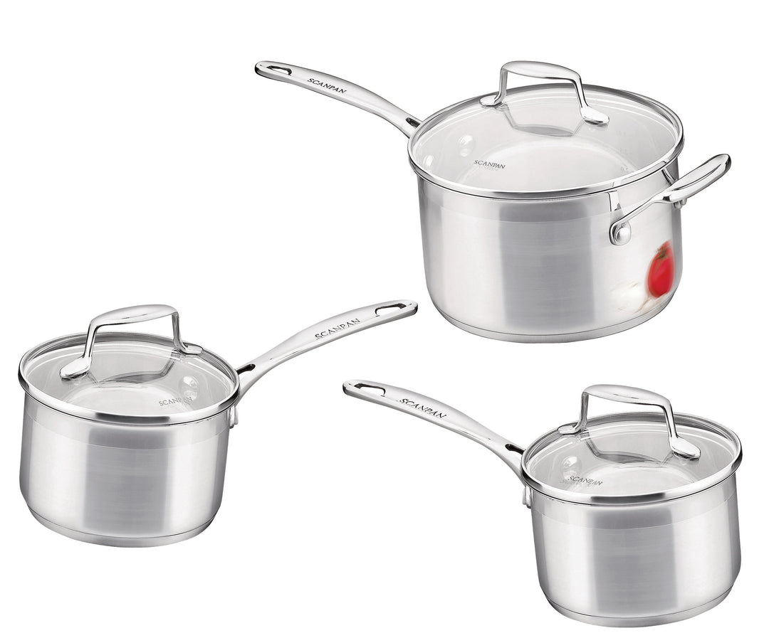 Impact 3 Piece Saucepan Set