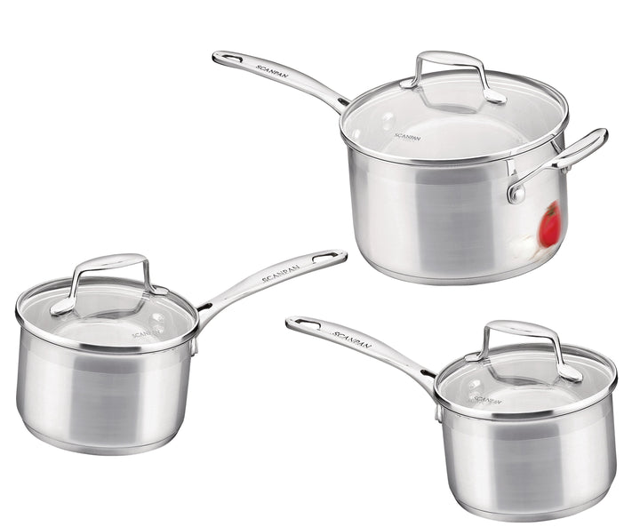 Impact 3 Piece Saucepan Set