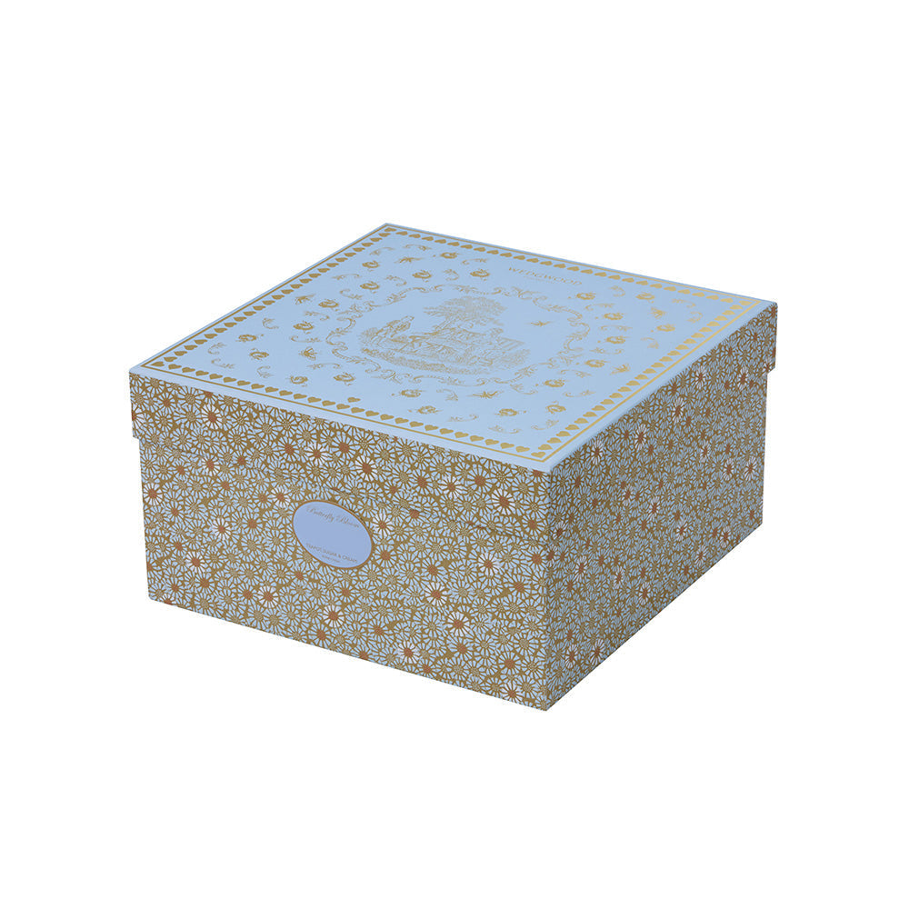 Butterfly Bloom Teaware Blue Teacup & Saucer