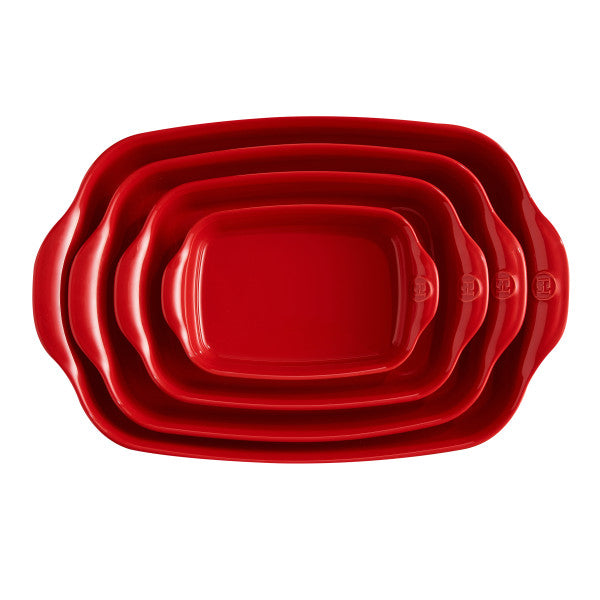 Medium Rectangular Oven Dish - Burgundy
